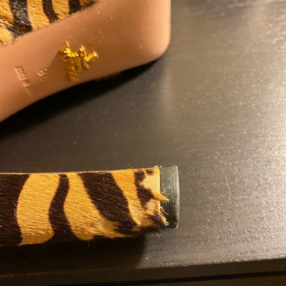 PRADA horse hair tiger pattern boots. - Picture 6 of 10